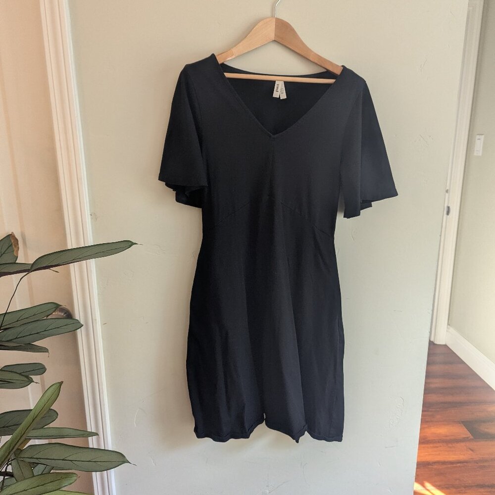 Pact Fit & Flare dress in black, size small